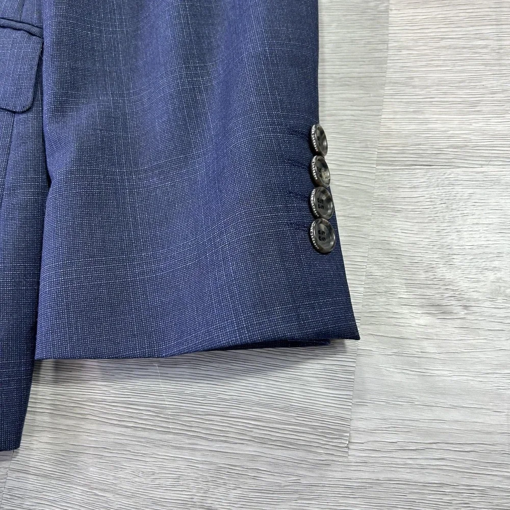 Peter‎ Jackson Suit Jacket Mens 40 Short Blue Wool Reda Super 110s 2 Button
